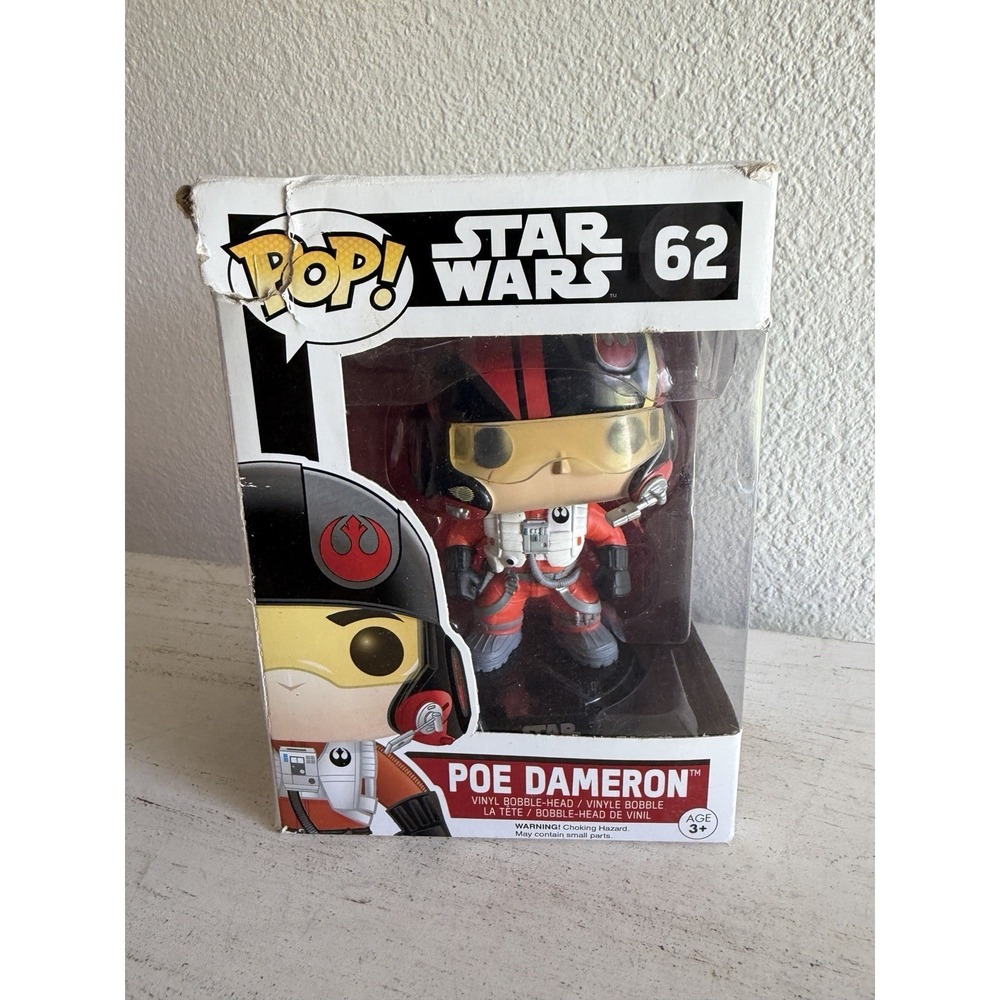 FUNKO Pop POE DAMERON STAR WARS 62 Vinyl Figure